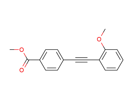 Molecular Structure of 229174-44-1 (methyl 4-[(2-methoxyphenyl)ethynyl]benzoate)