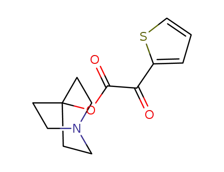 Molecular Structure of 320348-14-9 (oxothien-2-yl-acetic acid 1-azabicyclo[2.2.2]oct-4-yl ester)