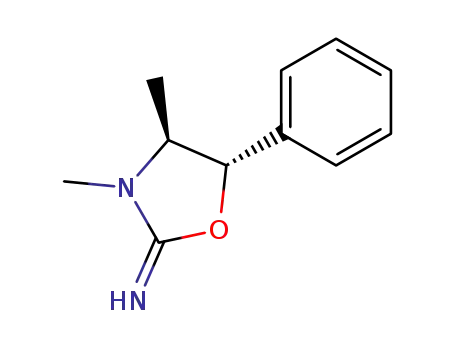Molecular Structure of 143060-24-6 (2-Oxazolidinimine, 3,4-dimethyl-5-phenyl-, (4R,5S)-)