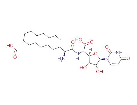 Molecular Structure of 112139-25-0 (1-[(4xi)-5-{[(2S)-2-aminohexadecanoyl]amino}-5-deoxy-beta-D-ribo-hexofuranuronosyl]pyrimidine-2,4(1H,3H)-dione)