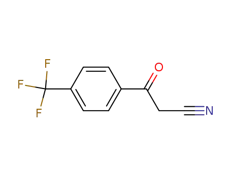 Molecular Structure of 71682-94-5 (3-OXO-3-[4-(TRIFLUOROMETHYL)PHENYL]PROPANENITRILE)
