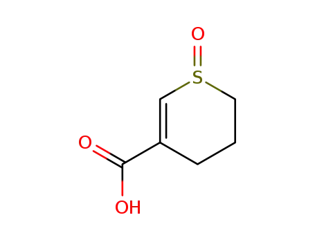Molecular Structure of 98136-05-1 (2H-Thiopyran-5-carboxylicacid,3,4-dihydro-,1-oxide(6CI))