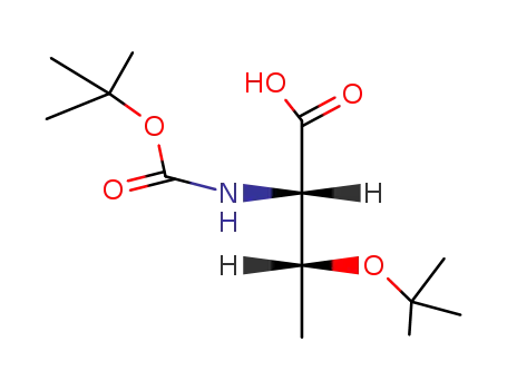 Molecular Structure of 13734-40-2 (Boc-O-tert-butyl-L-threonine)