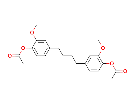 1,4-Bis-(4-acetoxy-3-methoxyphenyl)-butan