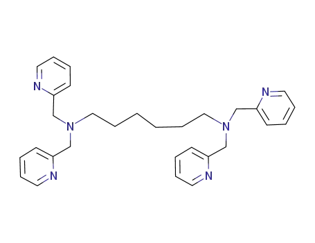 Molecular Structure of 190773-57-0 (N,N’,N’’,N’’’-tetrakis(2-pyridylmethyl)-1,6-diaminohexane)