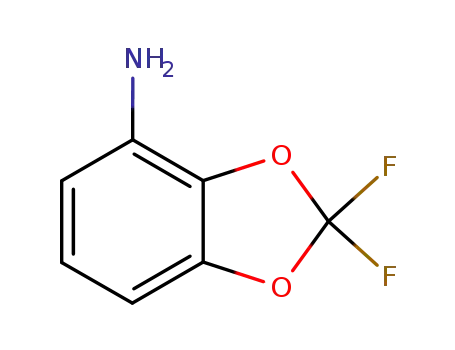 Molecular Structure of 106876-54-4 (4-Amino-2,2-difluoro-1,3-benzodioxole)