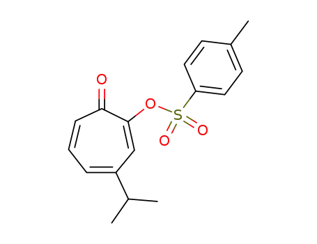 Molecular Structure of 69141-46-4 (4-(1-methylethyl)-2-[[(4-methylphenyl)sulfonyl]oxy]-2,4,6-cycloheptatrien-1-one)