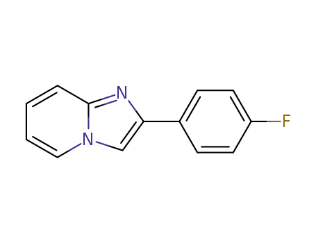 Molecular Structure of 347-12-6 (2-(4-FLUORO-PHENYL)-IMIDAZO[1,2-A]PYRIDINE)