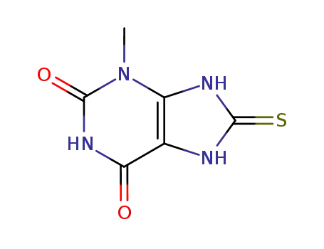 Molecular Structure of 70404-40-9 (3-methyl-8-thiouric acid)