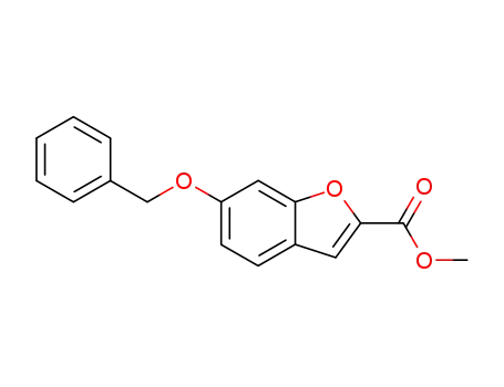 2-Benzofurancarboxylic acid, 6-(phenylmethoxy)-, methyl ester