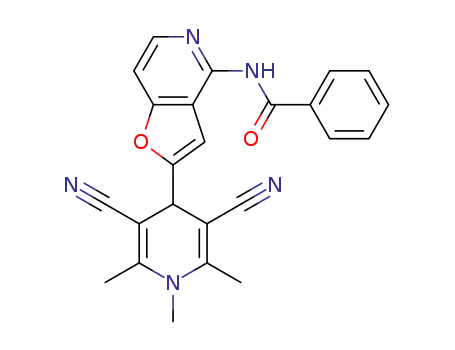 N-{2-[3,5-dicyano-1,2,6-trimethyl-1,4-dihydropyridin-4-yl]furo[3,2-c]pyridin-4-yl}benzamide