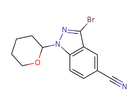 3-bromo-1-(tetrahydro-2H-pyran-2-yl)-1H-indazole-5-carbonitrile