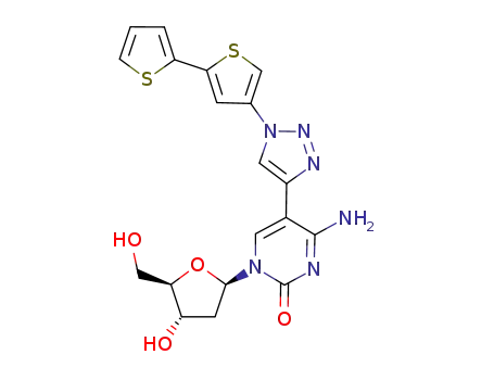 2'-Deoxy-5-(1-(2,2'-bithiophen-3-yl)-1H-1,2,3-triazol-4-yl)cytidine