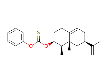 Molecular Structure of 799813-22-2 (eremophila-9(10),11(12)-diene-3β-ol phenylthionocarbonate)