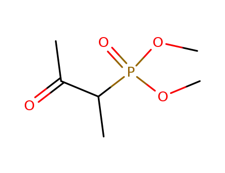 Molecular Structure of 62269-22-1 (Phosphonic acid, (1-methyl-2-oxopropyl)-, dimethyl ester)