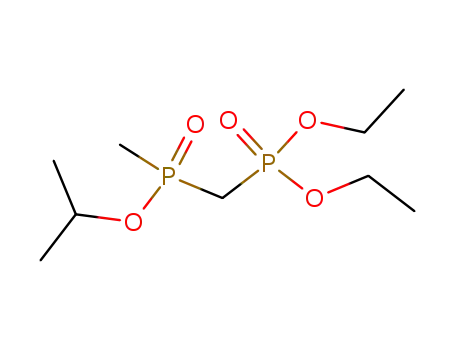 Molecular Structure of 120456-96-4 (Phosphonic acid, [[methyl(1-methylethoxy)phosphinyl]methyl]-, diethyl
ester)