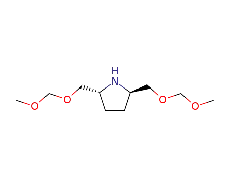 Molecular Structure of 90290-06-5 ((2R,5R)-2,5-Bis(methoxymethoxymethyl)pyrrolidine)