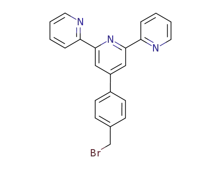 Molecular Structure of 89972-78-1 (4'-[4-(BROMOMETHYL)PHENYL]-2,2':6',2''-TERPYRIDINE)