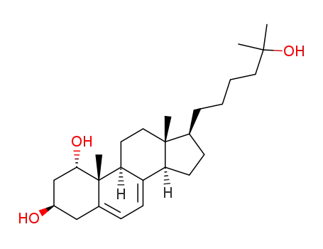 Molecular Structure of 141300-65-4 (1α,3β,25-trihydroxy-21-norcholesta-5,7-diene)