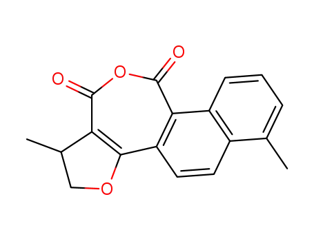 1,2-dihydro-1,6-dimethylfuro<3,2-c>naphth<2,1-e>oxepine-10-12-dione