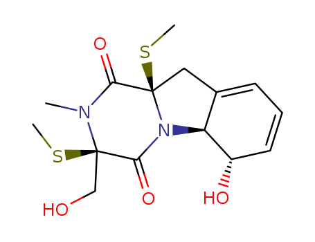 Pyrazino[1,2-a]indole-1,4-dione,2,3,5a,6,10,10a-hexahydro-6-hydroxy-3-(hydroxymethyl)-2-methyl-3,10a-bis(methylthio)-,(3R,5aS,6S,10aR)-
