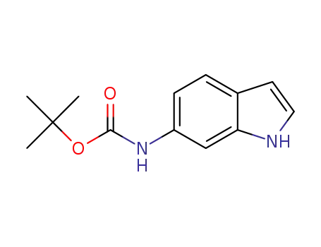 Molecular Structure of 885273-73-4 ((1H-INDOL-6-YL)-CARBAMIC ACID TERT-BUTYL ESTER)
