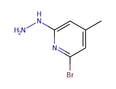 Molecular Structure of 1158984-38-3 (2-bromo-6-hydrazino-4-methylpyridine)
