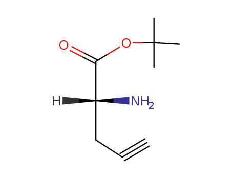 Molecular Structure of 71460-15-6 ((R)-2-Amino-4-pentynoic acid t-butyl ester)