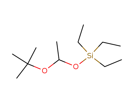 Molecular Structure of 18166-13-7 (triethyl-(1-<i>tert</i>-butoxy-ethoxy)-silane)