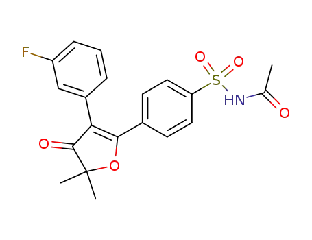 5-[4-{(Acetylamino)sulfonyl}phenyl]-2,2-dimethyl-4-(3-fluorophenyl)-3(2H)-furanone