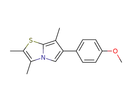 6-(4-methoxy-phenyl)-2,3,7-trimethyl-pyrrolo[2,1-<i>b</i>]thiazole