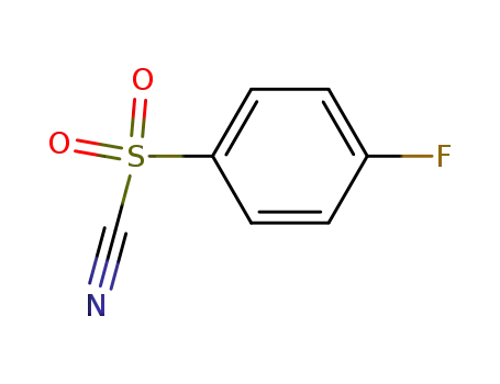 Molecular Structure of 24225-02-3 (4-Fluor-phenylsulfonylcyanid)