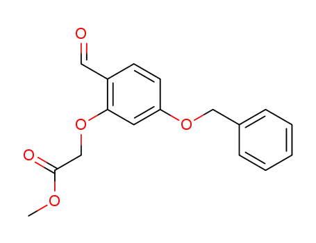 Acetic acid, [2-formyl-5-(phenylmethoxy)phenoxy]-, methyl ester