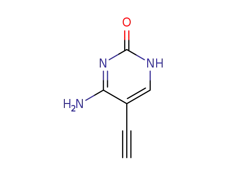 Molecular Structure of 65223-79-2 (2(1H)-Pyrimidinone, 4-amino-5-ethynyl- (9CI))
