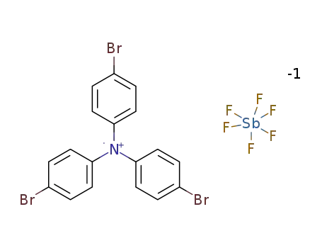 Molecular Structure of 78065-12-0 (tris(4-bromophenyl)ammoniumyl hexafluoroantimonate)