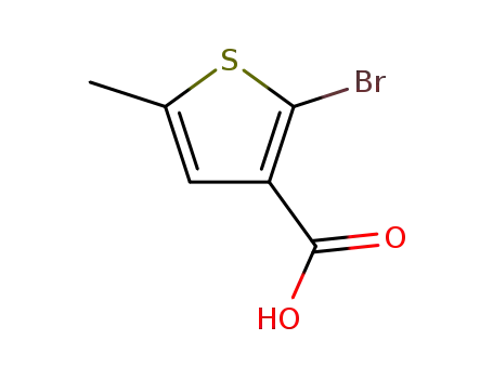 Molecular Structure of 221061-14-9 (2-bromo-5-methyl-3-Thiophenecarboxylic acid)