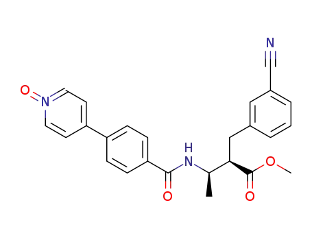 Benzenepropanoic acid, 3-cyano-a-[1-[[4-(1-oxido-4-pyridinyl)benzoyl]aMino]ethyl]-, Methyl ester, [R-(R*,R*)]-
