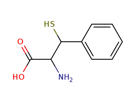 Molecular Structure of 4371-55-5 (Phenylalanine, b-mercapto-)
