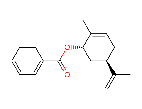 2-Cyclohexen-1-ol, 2-methyl-5-(1-methylethenyl)-, benzoate,
(1R,5S)-rel-