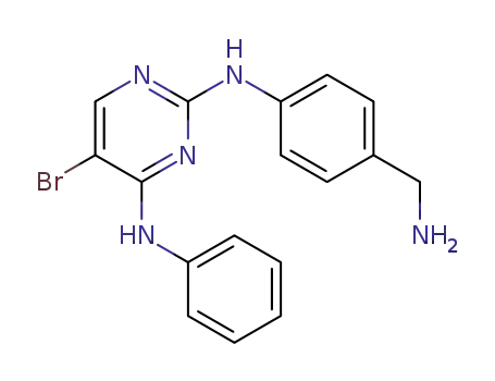 4-Anilino-5-bromo-2-[4-(aminomethyl)anilino]pyrimidine
