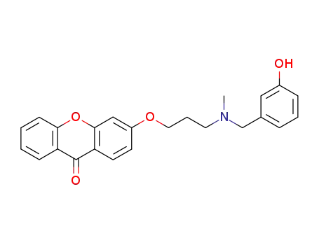 3-[N-methyl-N-(3-hydroxybenzyl)amino]propoxyxanthen-9-one
