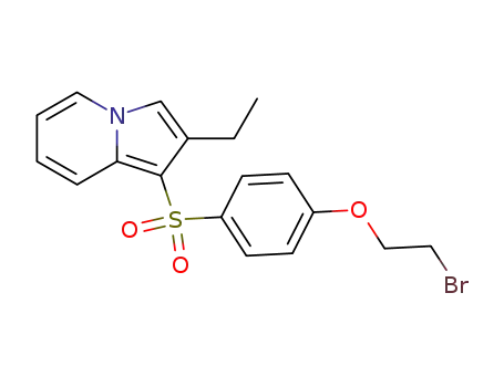 Indolizine, 1-[[4-(2-bromoethoxy)phenyl]sulfonyl]-2-ethyl-
