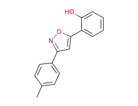 Molecular Structure of 63645-51-2 (Phenol, 2-[3-(4-methylphenyl)-5-isoxazolyl]-)