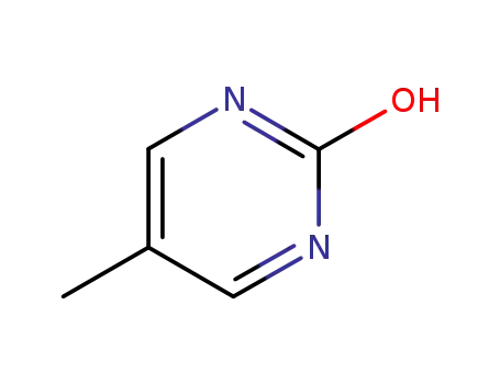 Molecular Structure of 41398-85-0 (2-Hydroxy-5-methylpyrimidine)
