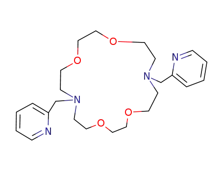 Molecular Structure of 103837-13-4 (1,4,10,13-Tetraoxa-7,16-diazacyclooctadecane,
7,16-bis(2-pyridinylmethyl)-)