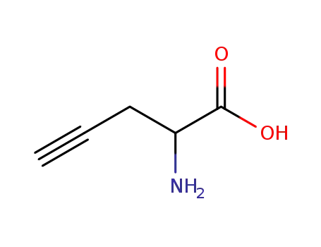 Molecular Structure of 64165-64-6 (DL-Propargylglycine)
