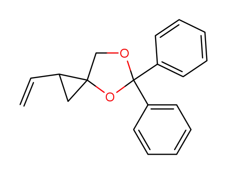Molecular Structure of 129379-85-7 (5,5-Diphenyl-1-vinyl-4,6-dioxa-spiro[2.4]heptane)