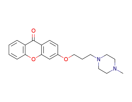 Molecular Structure of 1293988-18-7 (3-[3-(4-methylpiperazino)-propoxy]xanthone)