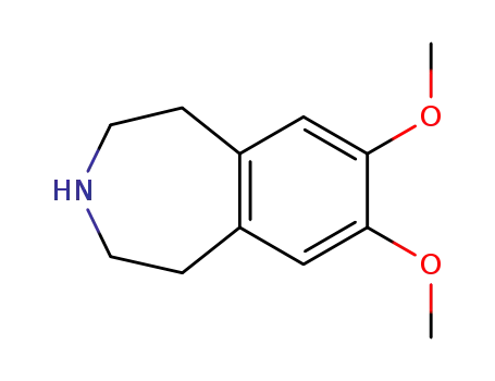 Molecular Structure of 37462-47-8 (7,8-dimethoxy-2,3,4,5-tetrahydro-1H-3-benzazepine)