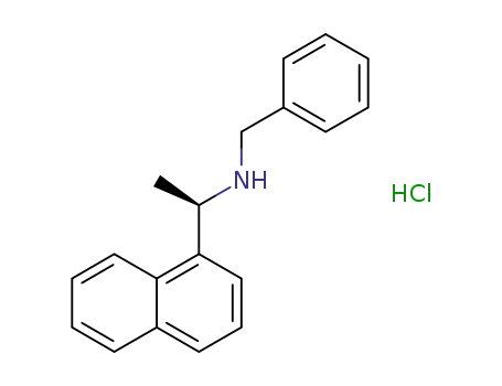 Molecular Structure of 163831-65-0 ((R)-(-)-N-BENZYL-1-(1-NAPHTHYL)ETHYLAMINE HYDROCHLORIDE)